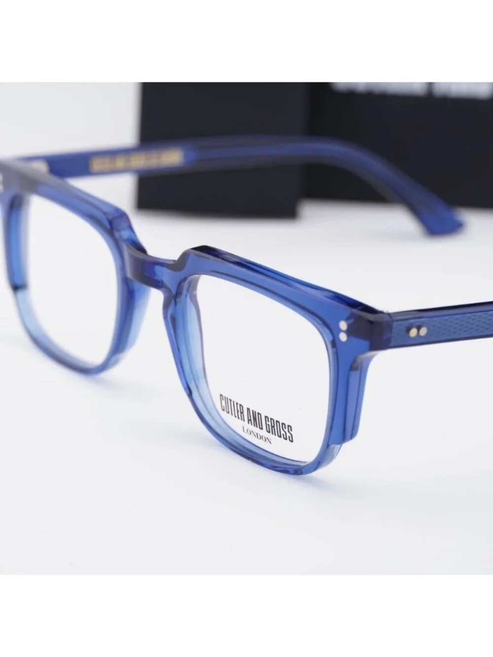 Cutler and Gross CGOP138249 004 Square Eyeglasses 49mm - Blue